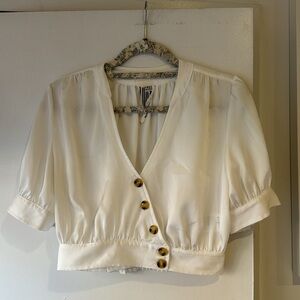 Free People Crop Blouse